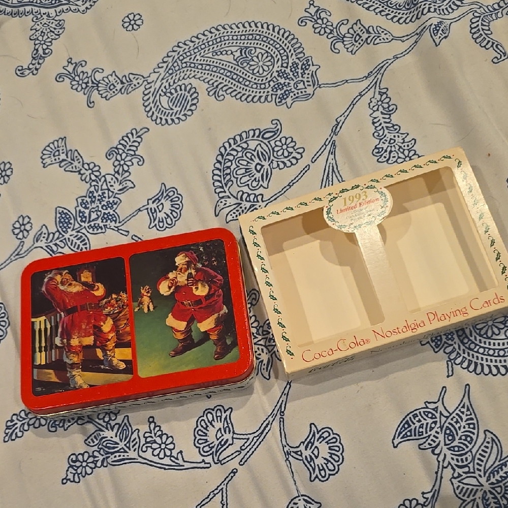❤️10/$40 Coca Cola Playing Cards 1993 Limited Edition SEALED Christmas Santa